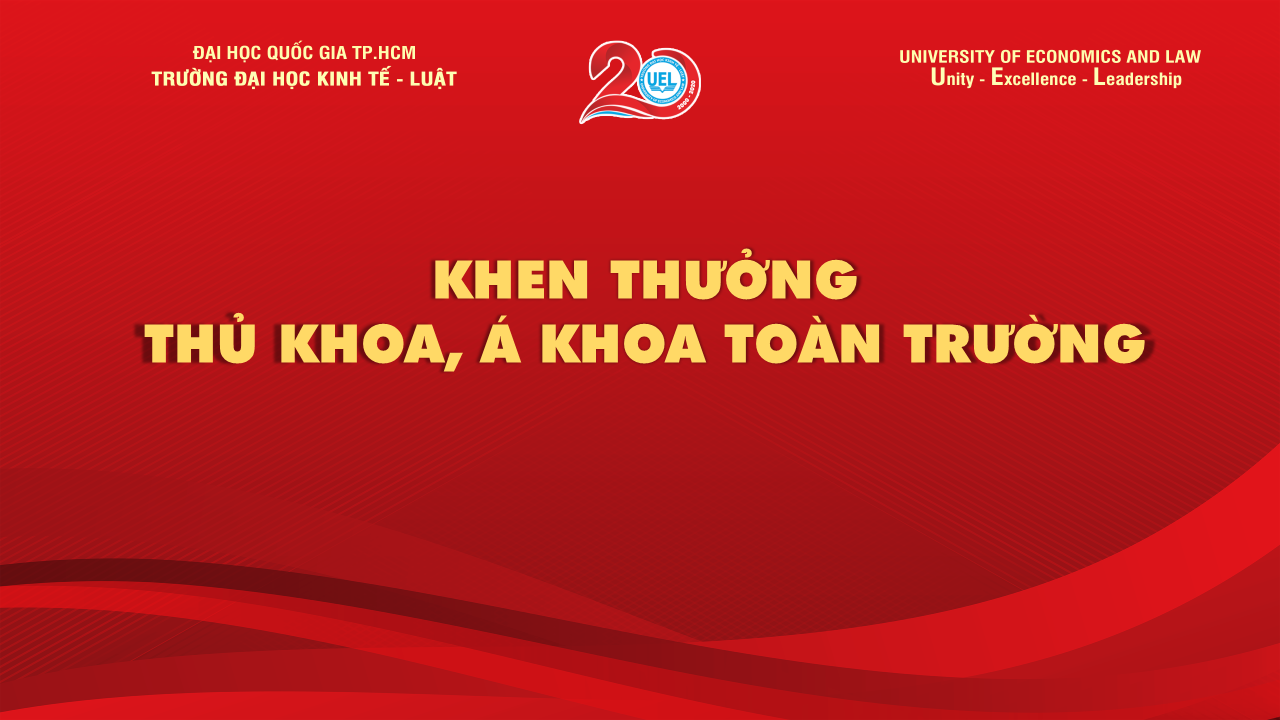 Thủ Khoa, Á Khoa Toàn Trường Khóa 16 (2016-2020)