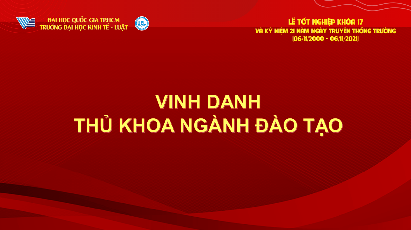 Thủ khoa Ngành Đào tạo khóa 17