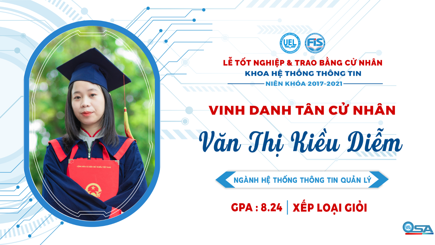 Vinh danh sinh viên Khóa 17 tốt nghiệp loại Giỏi