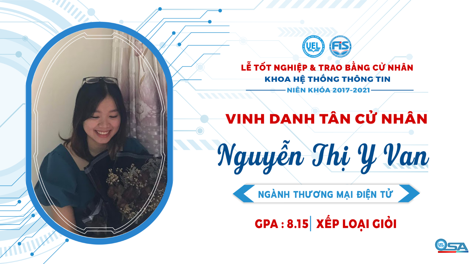 Vinh danh sinh viên Khóa 17 tốt nghiệp loại Giỏi