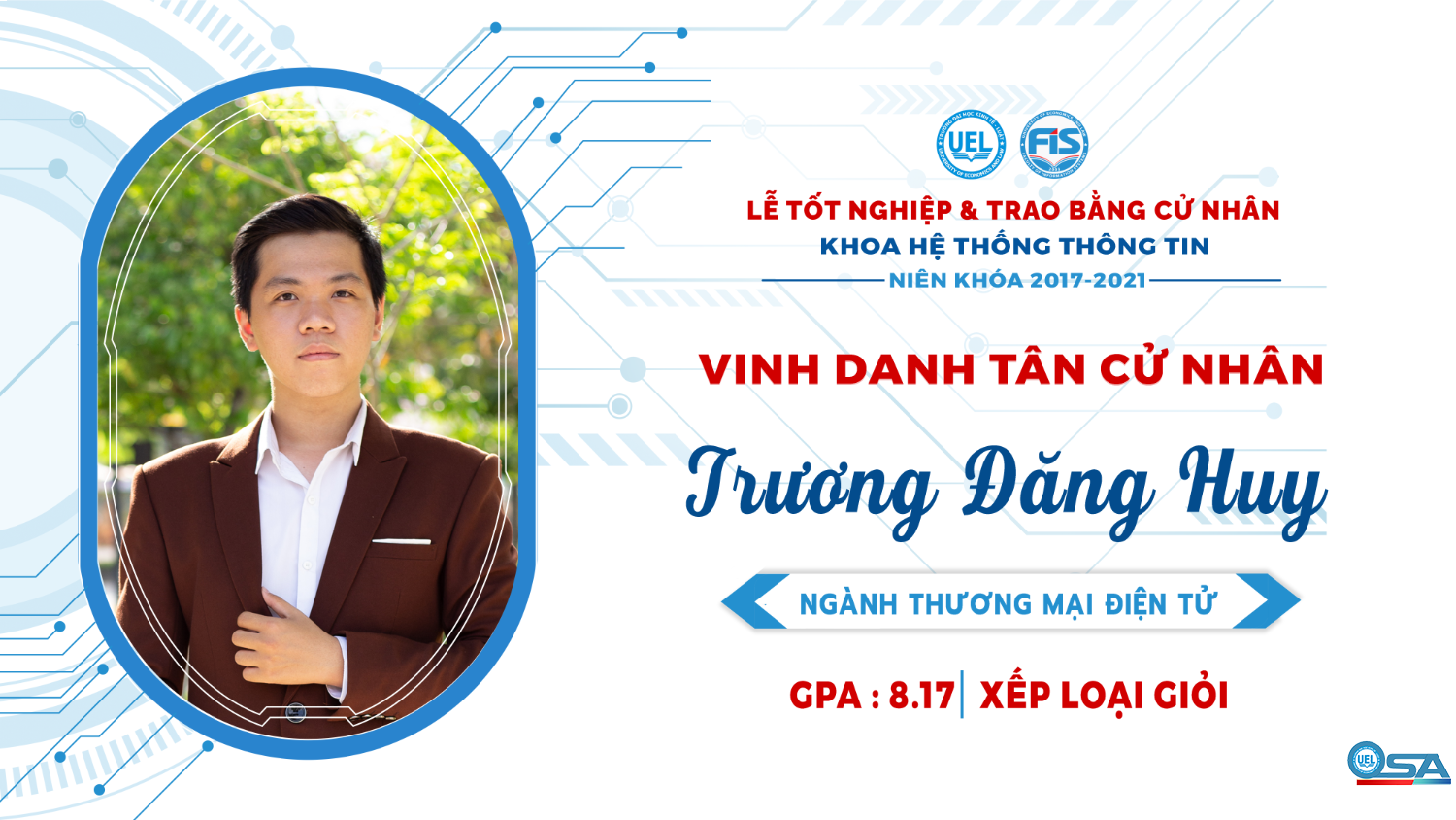 Vinh danh sinh viên Khóa 17 tốt nghiệp loại Giỏi