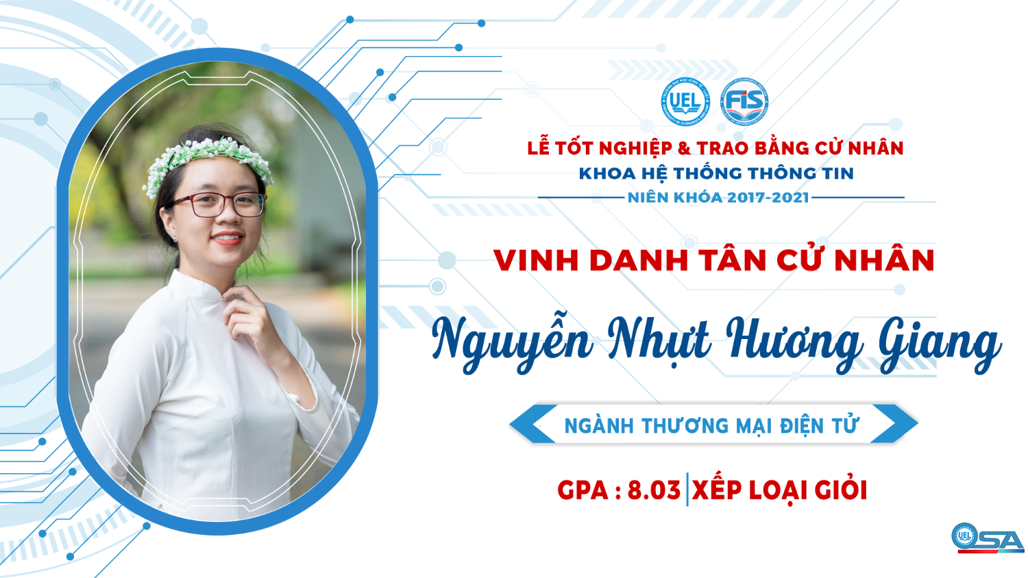 Vinh danh sinh viên Khóa 17 tốt nghiệp loại Giỏi