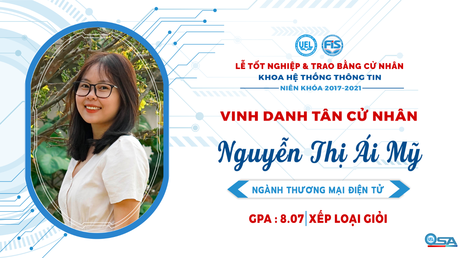 Vinh danh sinh viên Khóa 17 tốt nghiệp loại Giỏi