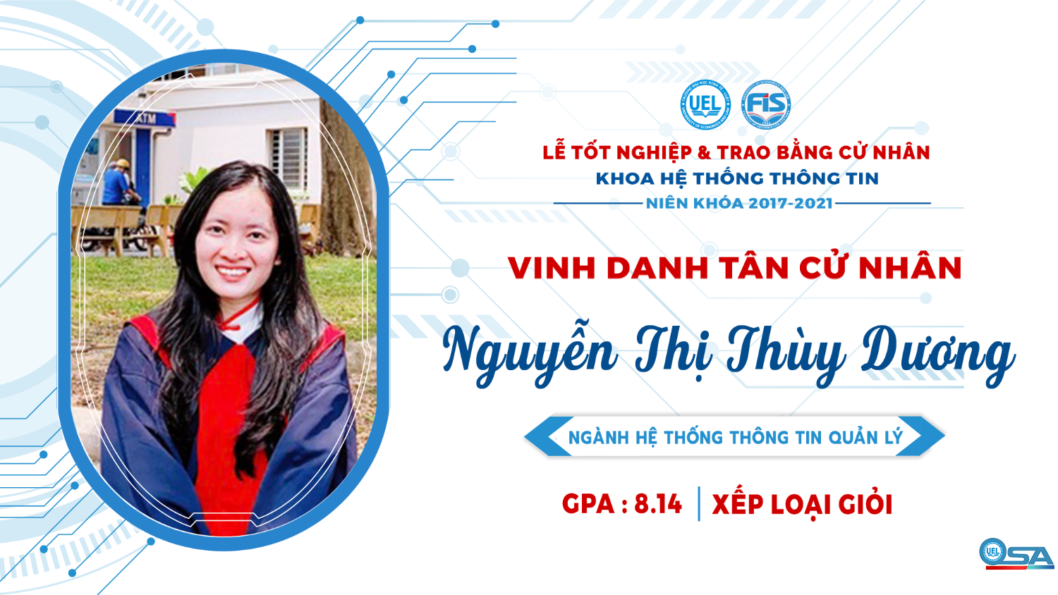 Vinh danh sinh viên Khóa 17 tốt nghiệp loại Giỏi