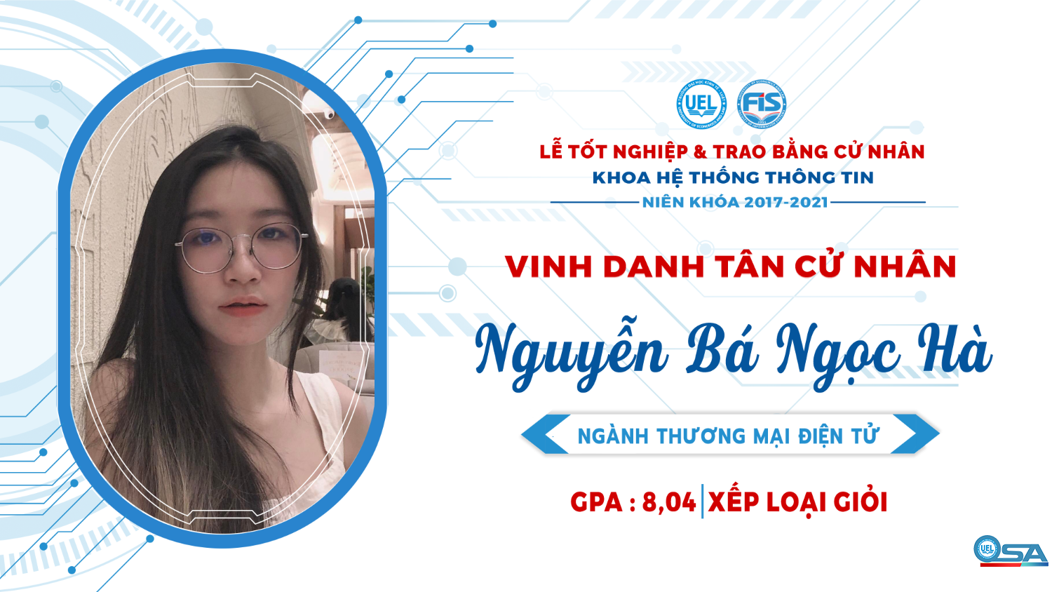 Vinh danh sinh viên Khóa 17 tốt nghiệp loại Giỏi