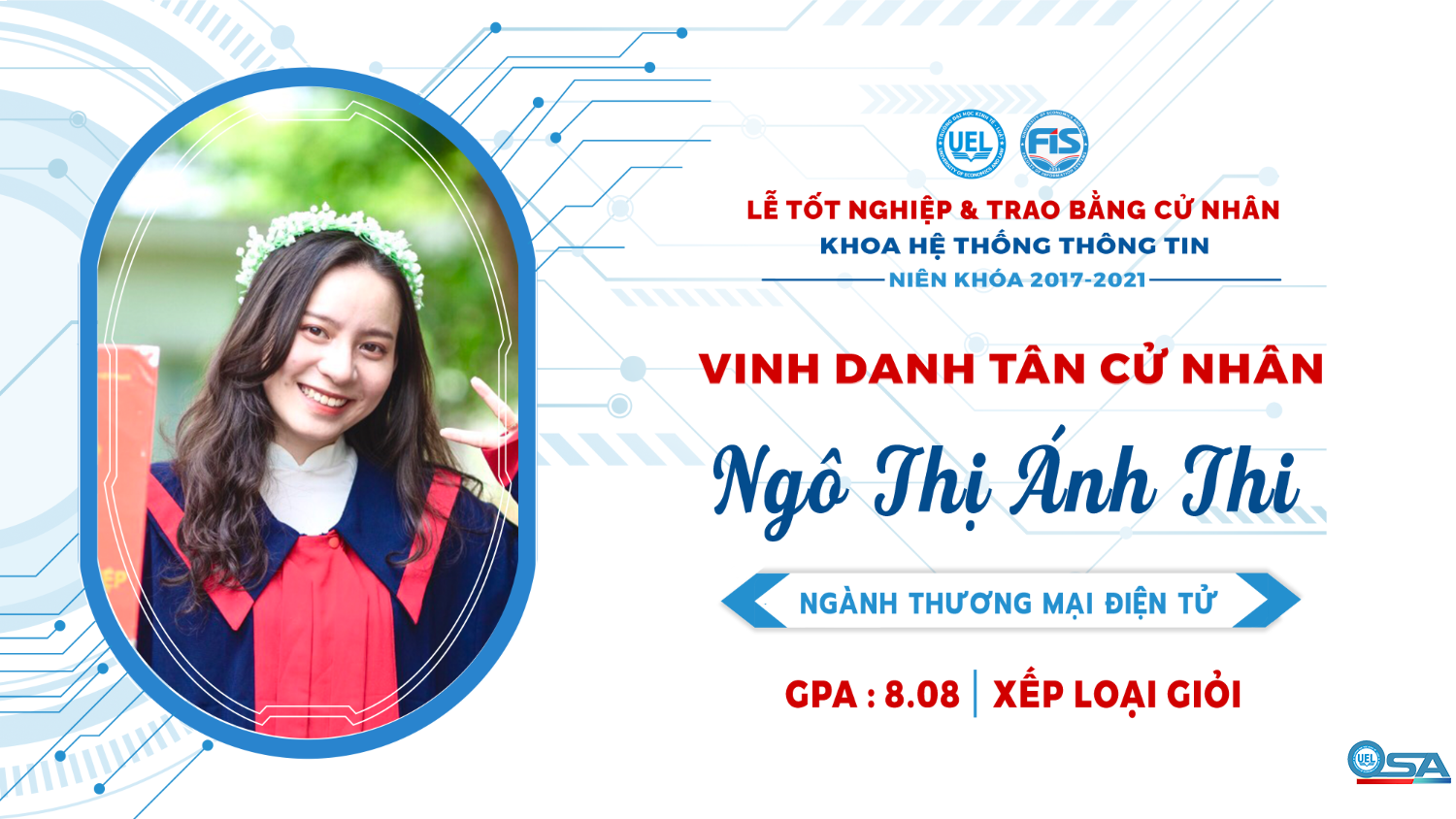 Vinh danh sinh viên Khóa 17 tốt nghiệp loại Giỏi