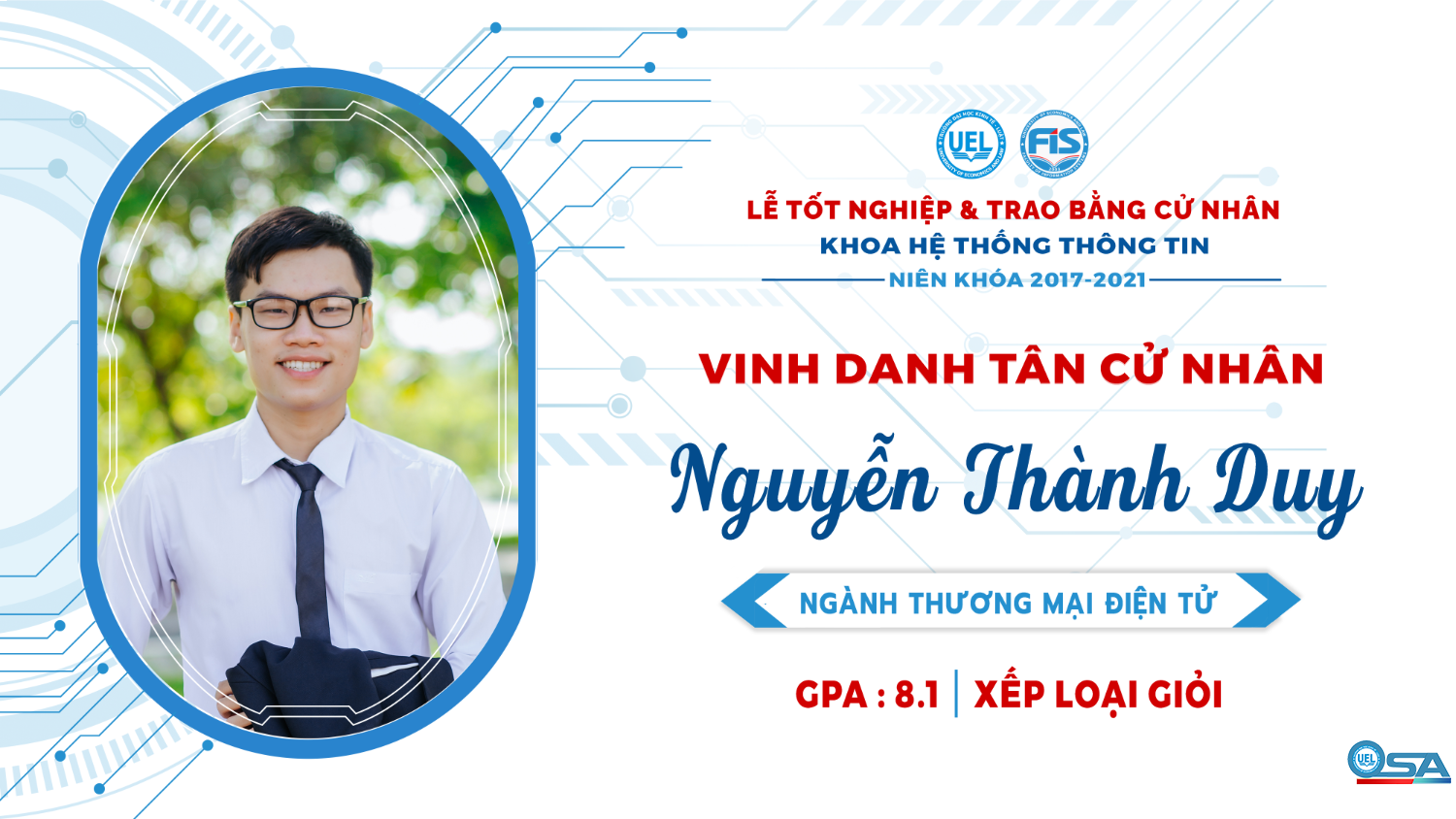 Vinh danh sinh viên Khóa 17 tốt nghiệp loại Giỏi