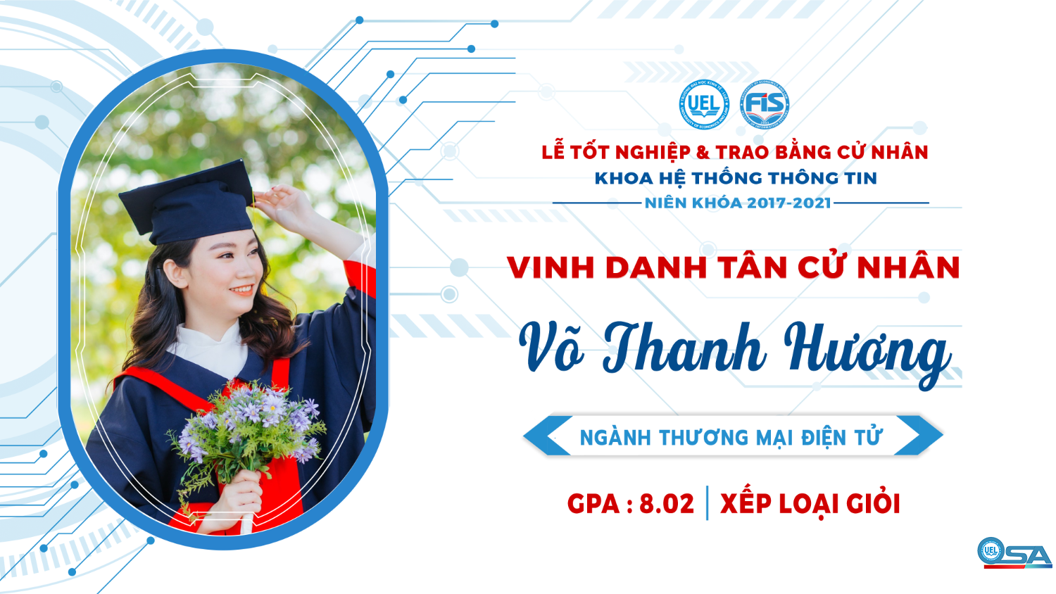 Vinh danh sinh viên Khóa 17 tốt nghiệp loại Giỏi