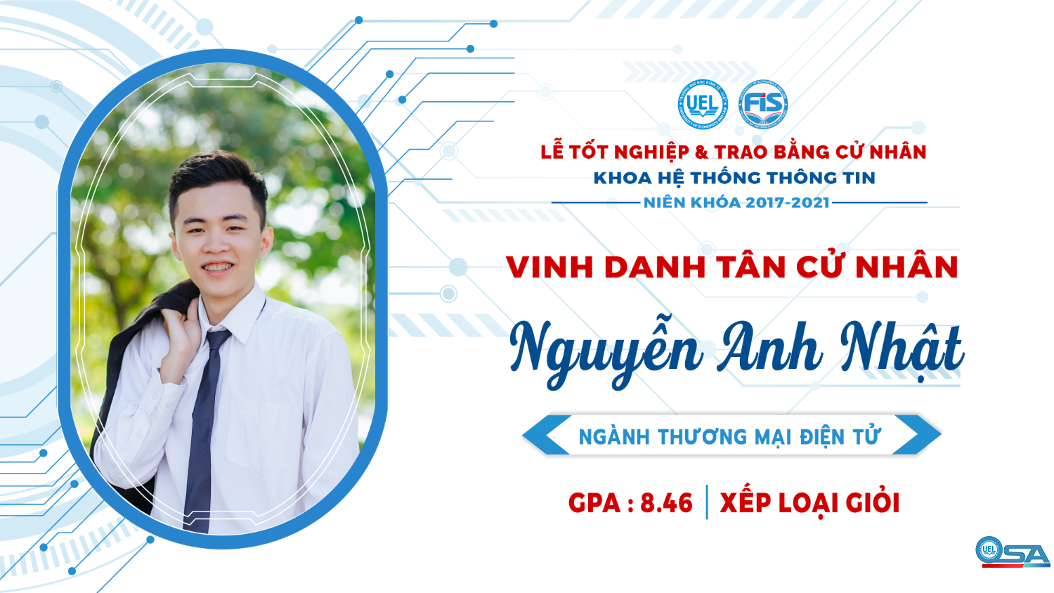 Vinh danh sinh viên Khóa 17 tốt nghiệp loại Giỏi