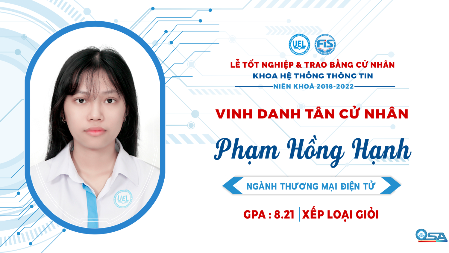 Vinh danh sinh viên Khóa 17 tốt nghiệp loại Giỏi