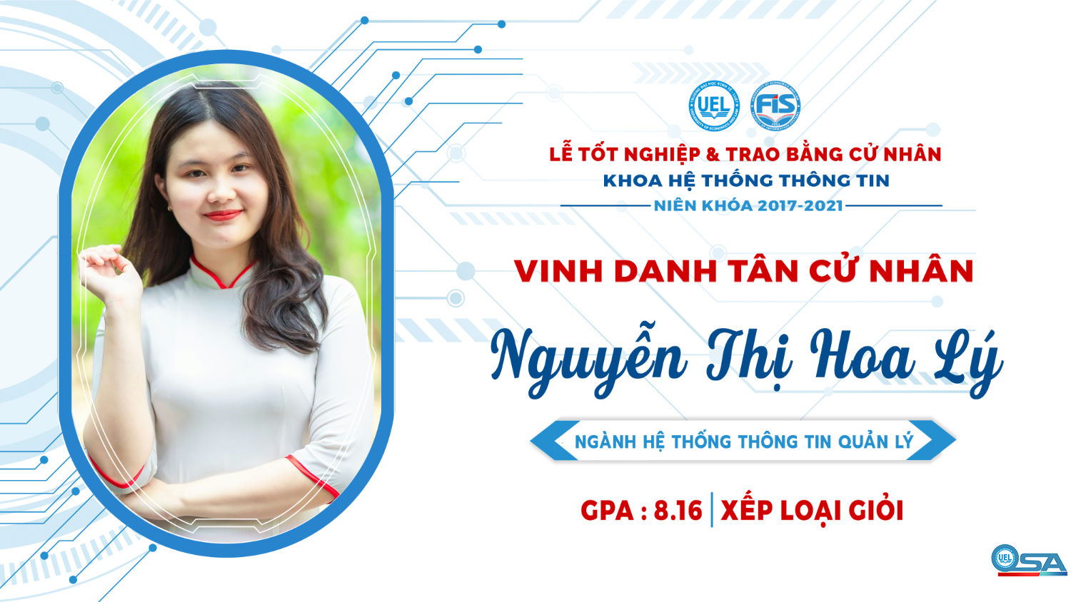 Vinh danh sinh viên Khóa 17 tốt nghiệp loại Giỏi