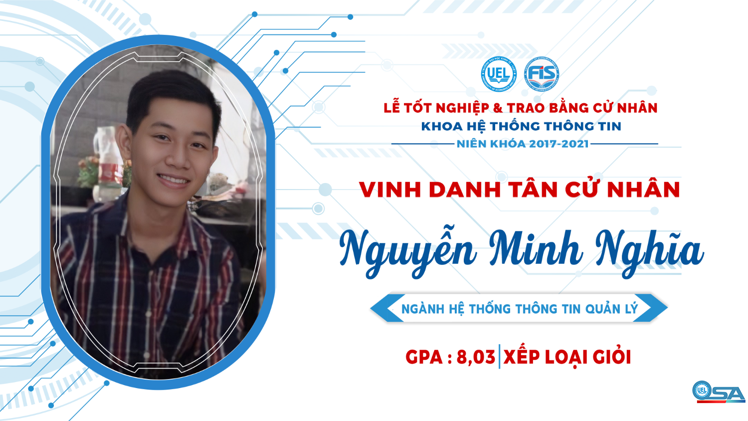 Vinh danh sinh viên Khóa 17 tốt nghiệp loại Giỏi