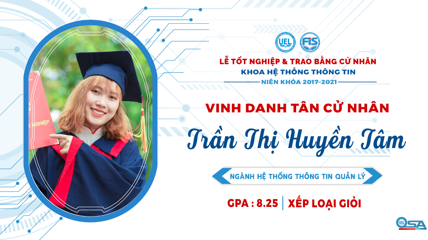 Vinh danh sinh viên Khóa 17 tốt nghiệp loại Giỏi