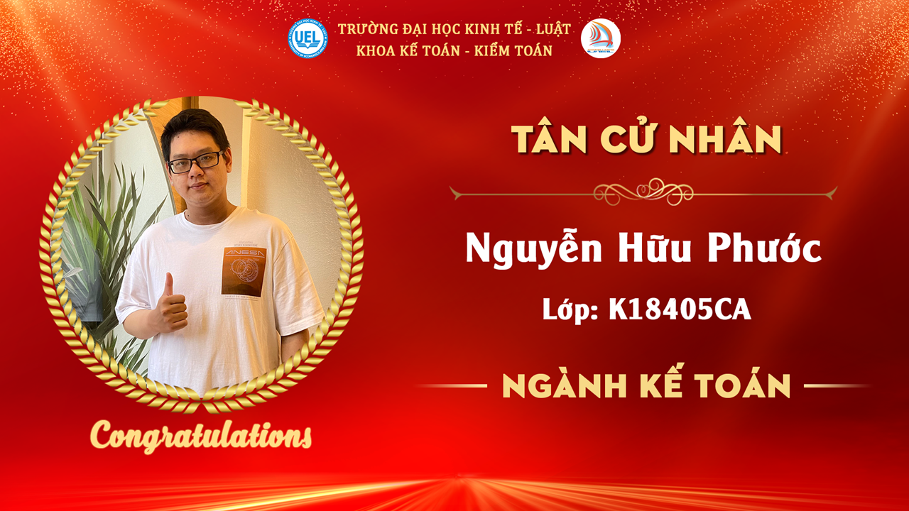 KẾ TOÁN CLC TIẾNG ANH KHOÁ 18 (K18405CA)