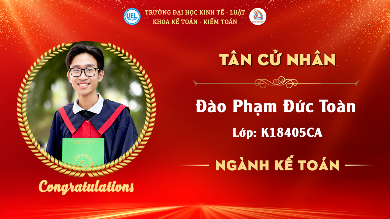 KẾ TOÁN CLC TIẾNG ANH KHOÁ 18 (K18405CA)