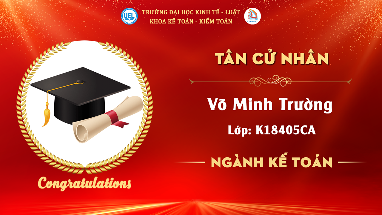 KẾ TOÁN CLC TIẾNG ANH KHOÁ 18 (K18405CA)