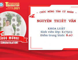 Tân cử nhân: Nguyễn Thiết Văn