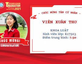 Tân cử nhân: Viên Xuân Thơ