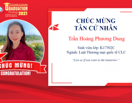 Tân cử nhân: Trần Hoàng Phương Dung