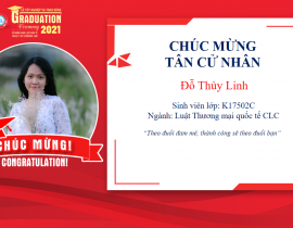 Tân cử nhân: Đỗ Thùy Linh