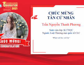 Tân cử nhân: Trần Nguyễn Thanh Phương
