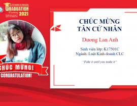 Tân cử nhân: Dương Lan Anh