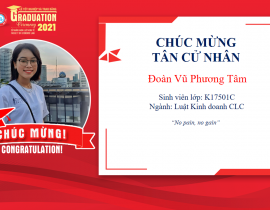 Tân cử nhân: Đoàn Vũ Phương Tâm