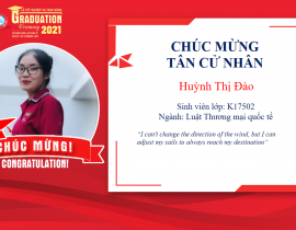 Tân cử nhân: Huỳnh Thị Đào