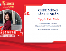 Tân cử nhân: Nguyễn Thảo Minh