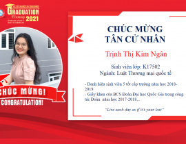 Tân cử nhân: Trịnh Thị Kim Ngân